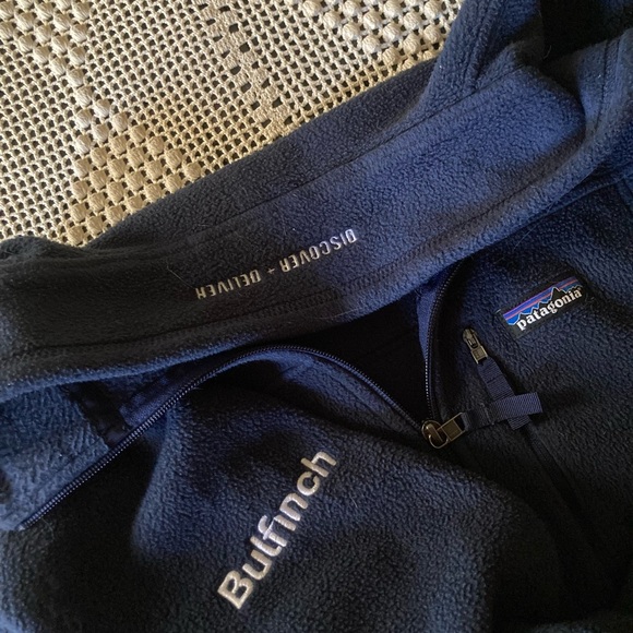 Navy blue Patagonia synchilla zip up jacket - Picture 5 of 5